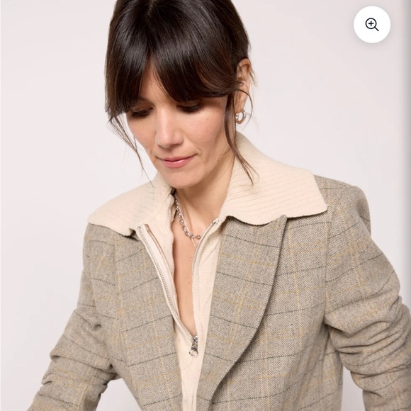 Evereve Dawson Plaid Blazer, size M - Picture 2 of 12